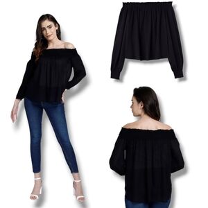 Divided H&M Women's Black Off-The-Shoulder Blouse
